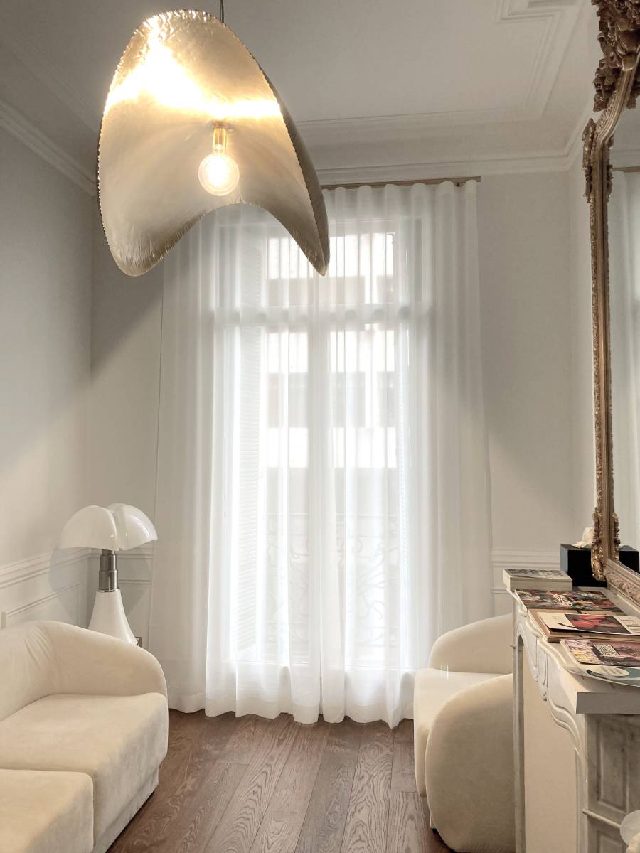 Tringles et voilages Wave dans un cabinet dentaire Marseille 13008