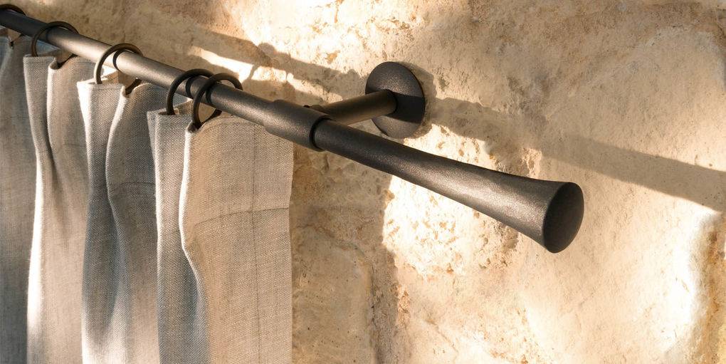 Tringles à rideaux en fer forgé