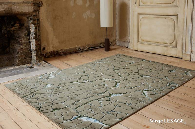 Tapis Kintsugi gris mastic Serge LESAGE