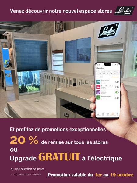 Promotion Luxaflex Octobre 2024